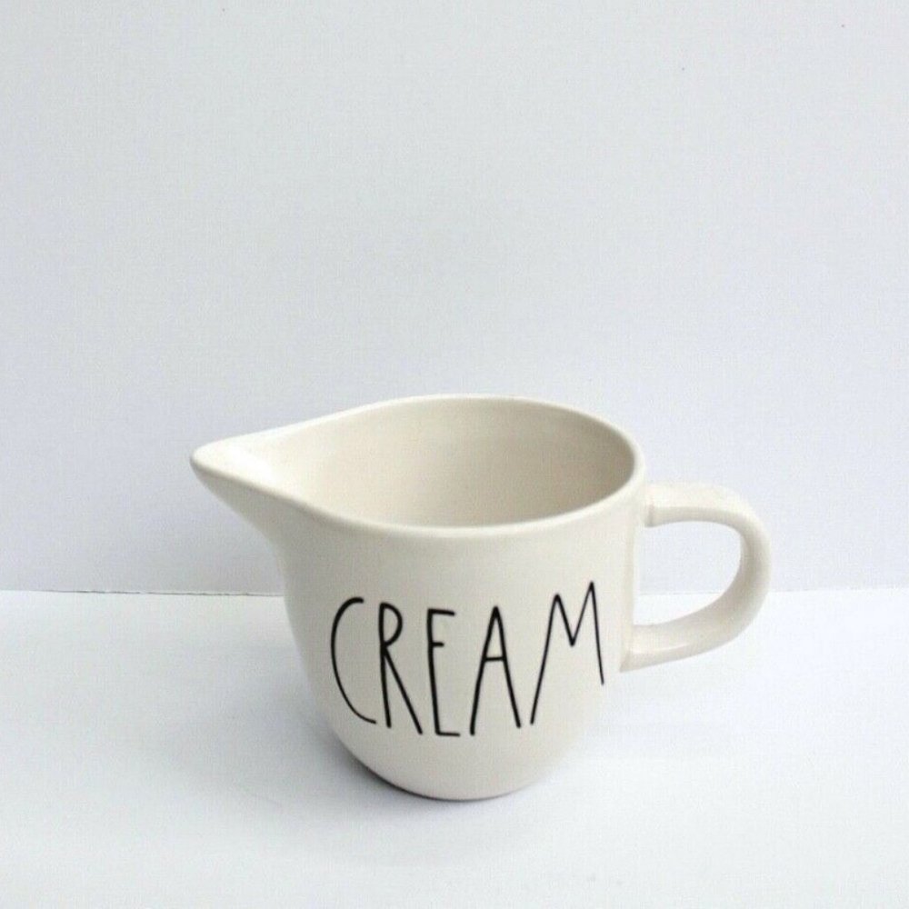 Rae Dunn LL "CREAM" Canister Pitcher Bowl Ivory Off White NWOT